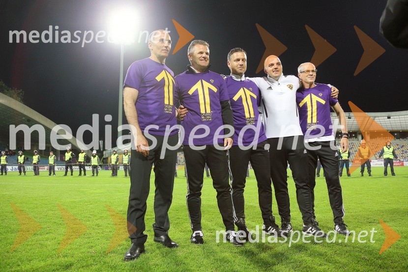 Darko Milanič, trener NK Maribor; ...;&nbsp;Saša Gajser, pomočnik trenerja NK Maribor; ...; ...NK Maribor enajstič prvak Slovenije ob zmagi nad NK Olimpija