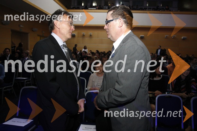 Prof. dr. Danijel Rebolj, rektor Univerze v Mariboru; dr. Andrej Fištravec, župan MOMAlenka Bratušek, predsednica vlade RS, obiskala Maribor