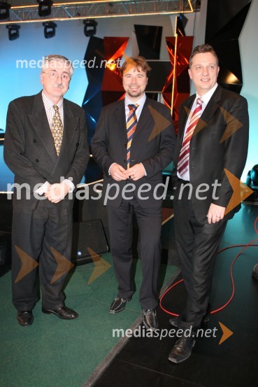 Petar Radovič, Jože Možina, direktor televizije in ...EMA 2007, 1. polfinalni večer