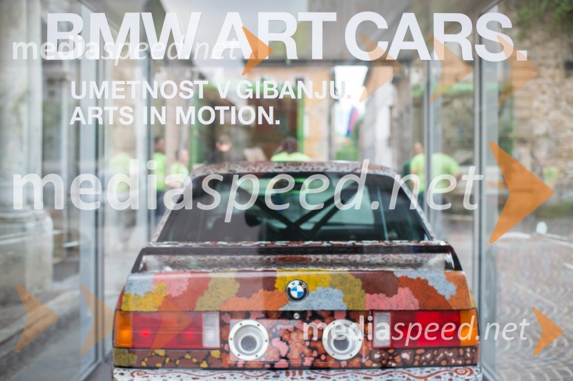 BMW Art Car umetnika Michaela Jagamare Nelsona, 1989BMW Art Car prvič v Sloveniji
