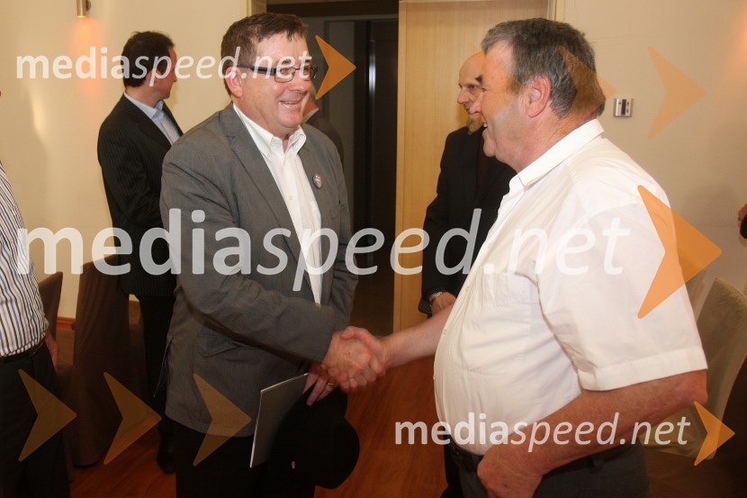 Dr. Andrej Fištravec, župan MOM; ...Andrej Fištravec in Željko Vogrin gosta Poslovnega kluba ZGM