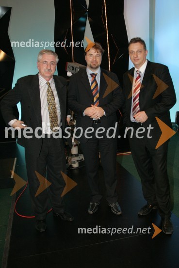 Petar Radovič, Jože Možina, direktor televizije in ...EMA 2007, 1. polfinalni večer