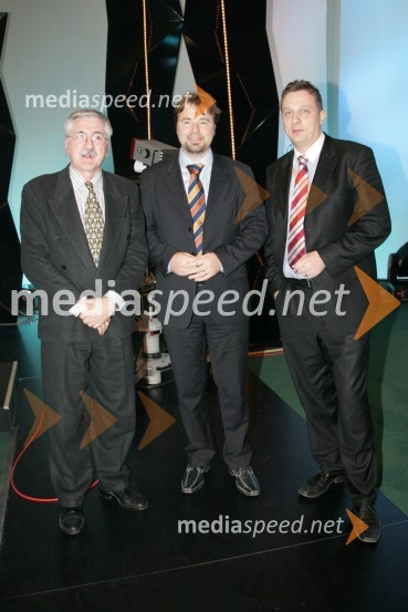 Petar Radovič, Jože Možina, direktor televizije in ...EMA 2007, 1. polfinalni večer