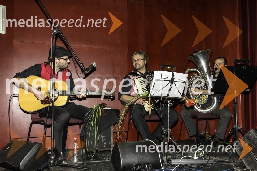Rudi Bučar; Marsell Marinšek; Goran Krmac, glasbenikiSluga dveh gospodarjev, premiera Gledališče Koper