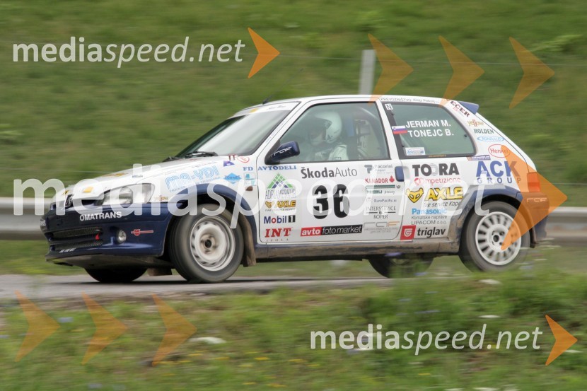 Miran Jerman in Boris Tonejc (Slovenija)RALLY, 3.Škoda rally Maribor