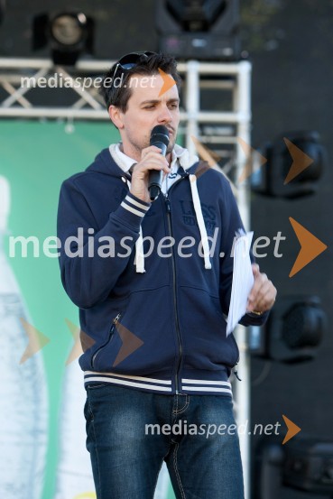 Matjaž Šeško, moderator33. Maraton treh src, utrinki