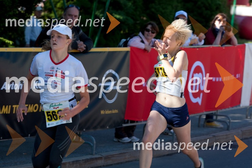 Eva Skaza (5623); Katja Vrdjuka (5179)33. Maraton treh src, tekači