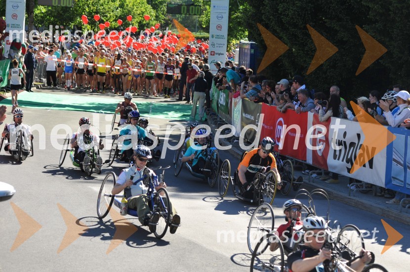 33. Maraton treh src, tekači