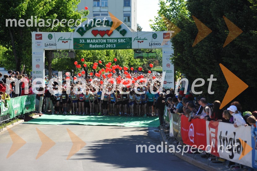 33. Maraton treh src, tekači