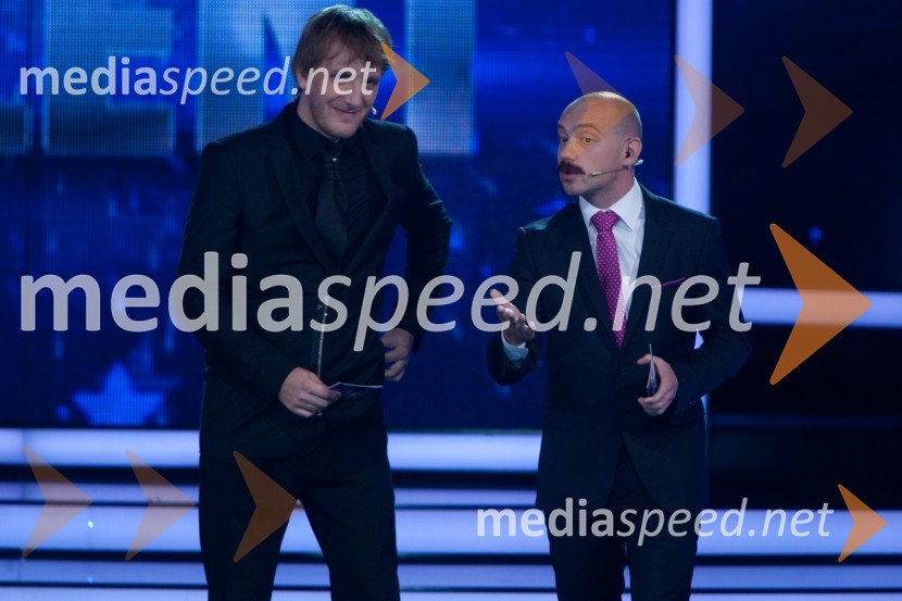 Matej Puc, voditelj; Jože Robežnik, voditeljSlovenija ima talent, 3. polfinalna oddaja
