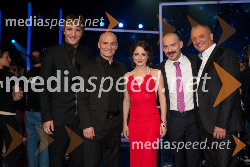 Matej Puc, voditelj;Branko Čakarmiš, član žirije ; Ana Klašnja, 
članica žirije; Jože Robežnik, voditelj; Damjan Damjanovič, član žirijeSlovenija ima talent, 3. polfinalna oddaja