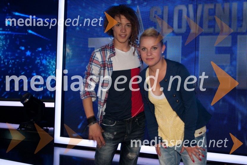 Andraž Erznožnik Podrekar; Julija BenetSlovenija ima talent, 3. polfinalna oddaja