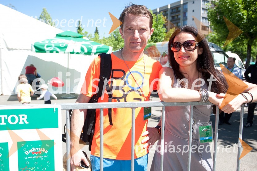 Tomaž Orešič, EFT Group; soproga Tijana Orešič33. Maraton treh src, utrinki
