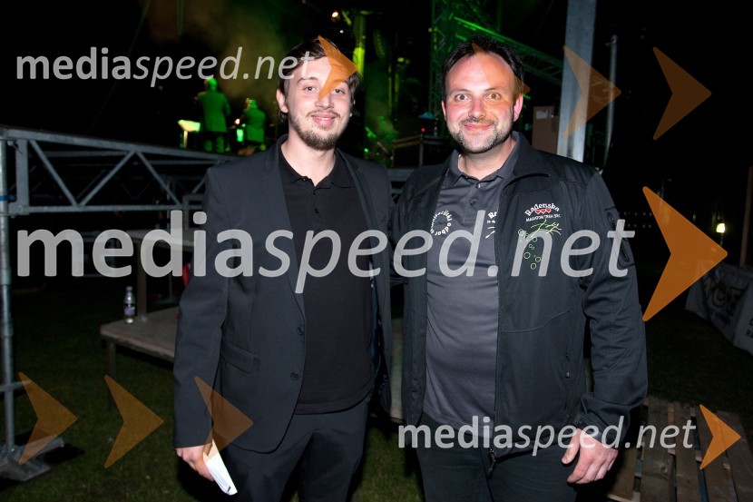 Tin Vodopivec, stand up komik;&nbsp;Marko Pintarič, sekretar Maratona treh src33. Maraton treh src, utrinki