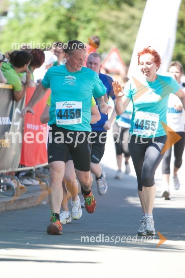Miran Falež (4456); Karin Falež (4455)33. Maraton treh src, tekači