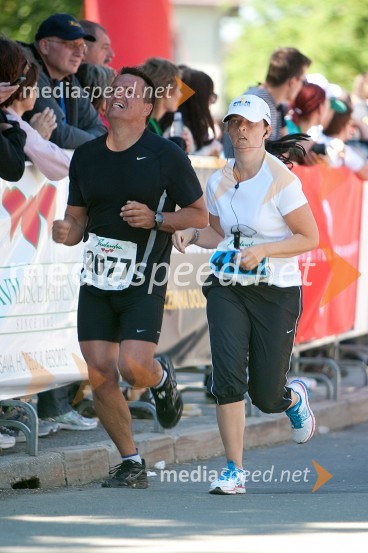 Aleš Zamuda (2077); Sandra Cvetko (4132)33. Maraton treh src, tekači