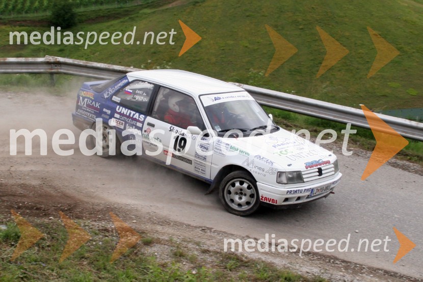 Uroš Papež in Gregor Rant (Slovenija)RALLY, 3.Škoda rally Maribor