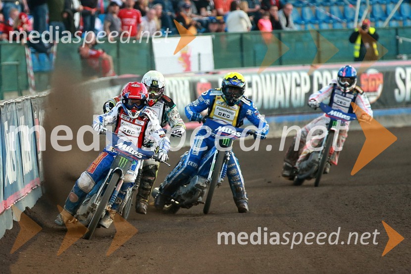Nicki Pedersen (Dan); Chris Holder (Avs); Matej Žagar (Slo); ...Žagar šesti na VN Češke