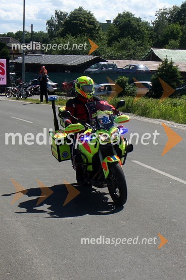 Reševalec na motorjuV sožitju rešujemo življenja, predstavitev reševalnih enot