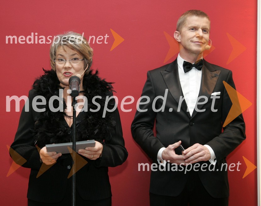 Marjana Jaklič Klanšek, MGL in Borut Veselko, igralecVeliki rotarijski ples 007 Rotary Cluba Ljubljana