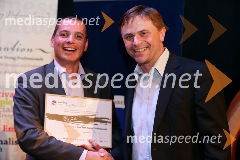 Blaž Jakič, Zavarovalnica Triglav; Tomaž Lanišek, Goodyear Dunlop Sava TiresAmCham, Top Potential of the Year 2013