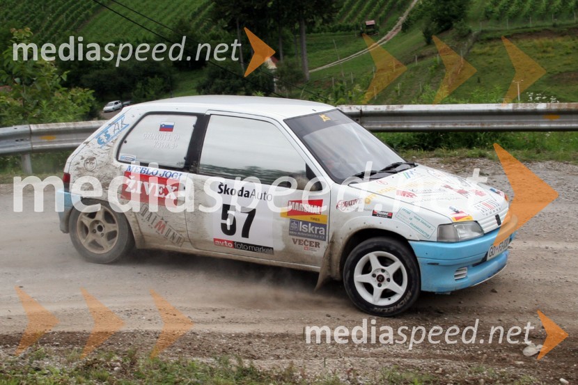 Matija Kos in Sandi Grenkuš (Slovenija)RALLY, 3.Škoda rally Maribor