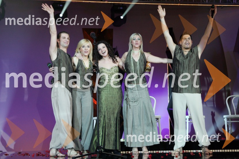 Alenka Gotar, pevka - zmagovalka izbora EMA 2007 s skupinoEMA 2007, finalni izbor