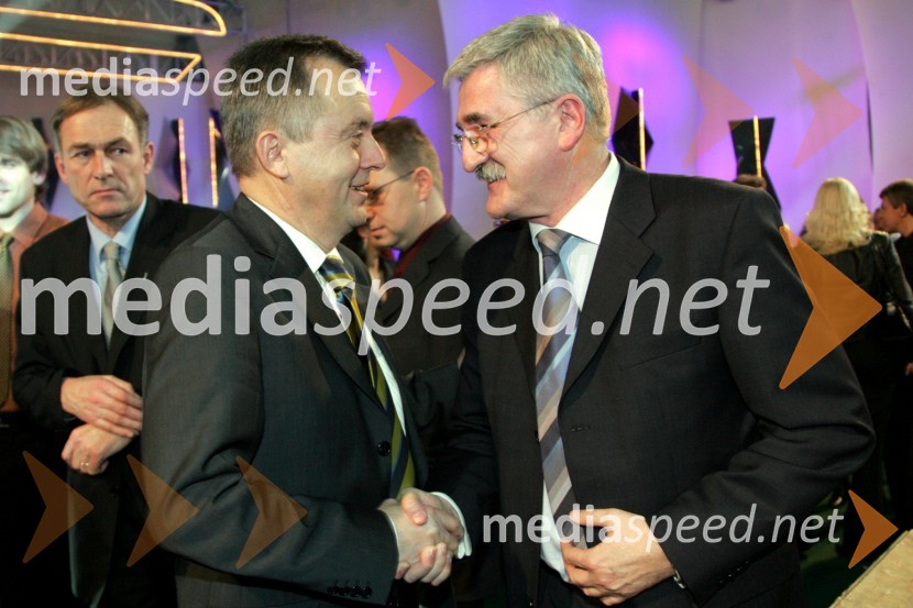 Anton Guzej, generalni direktor RTV Slovenija in Petar RadovičEMA 2007, finalni izbor