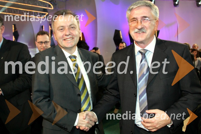 Anton Guzej, generalni direktor RTV Slovenija in Petar RadovičEMA 2007, finalni izbor