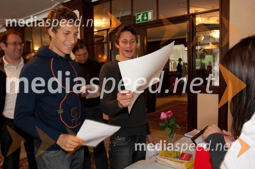 Jurij Tepeš, smučarski skakalec; Peter Prevc, smučarski skakalecVIP Rally Geoss 2013