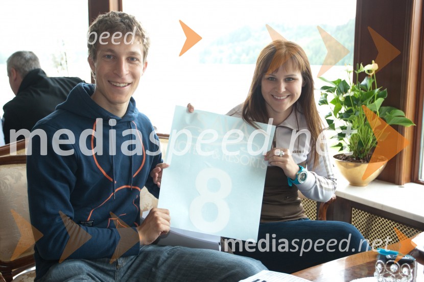 Jurij Tepeš, smučarski skakalec; Nuša RakovecVIP Rally Geoss 2013