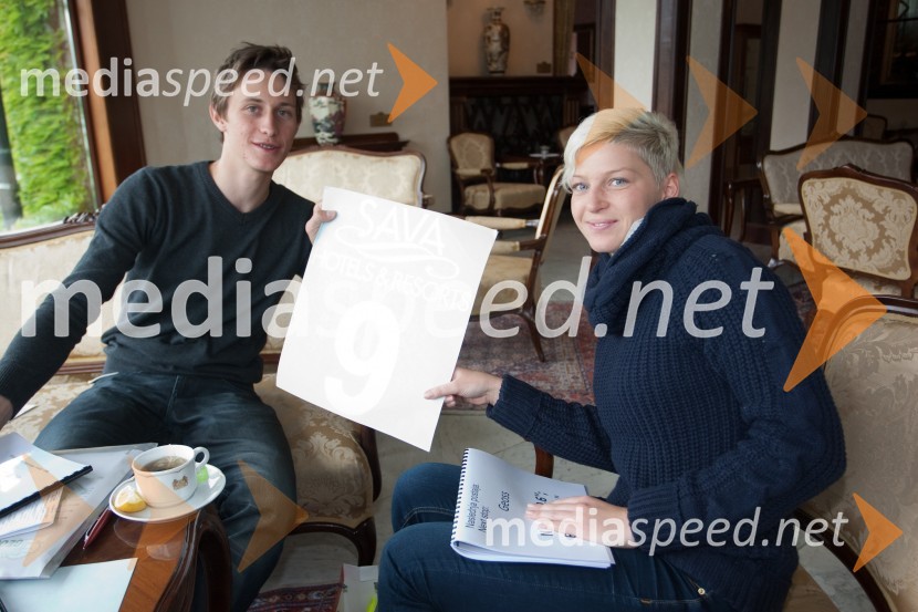 Peter Prevc, smučarski skakalec; Mina LavtižarVIP Rally Geoss 2013