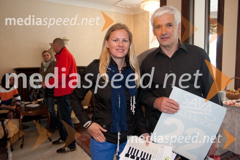 Alenka HIti; Rudi Hiti, nekdanji hokejistVIP Rally Geoss 2013