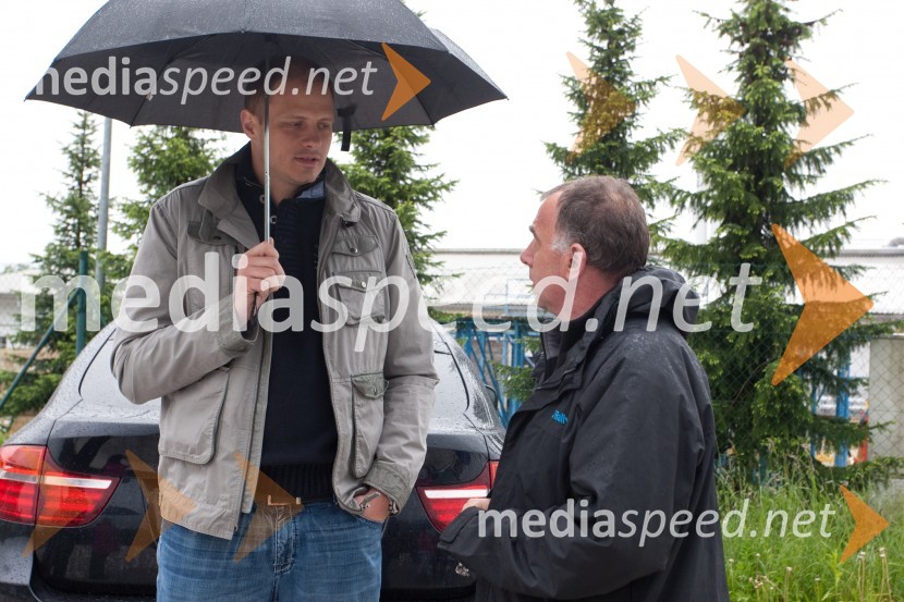 Rašo Nesterović, košarkar; Primož Lemež, organizator VIP Rally GeossaVIP Rally Geoss 2013