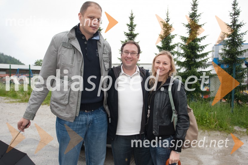 Rašo Nesterović, košarkar;&nbsp;Jaka Kavčič, AMZS;&nbsp;Polona PoreberVIP Rally Geoss 2013