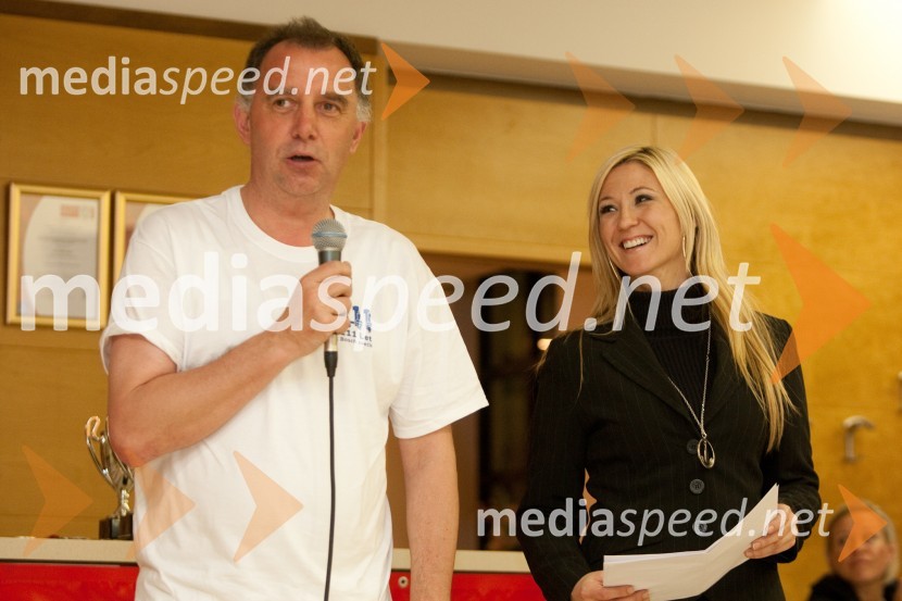 Primož Lemež, organizator VIP Rally Geoss; Kaly Kolonič, piarovkaVIP Rally Geoss 2013