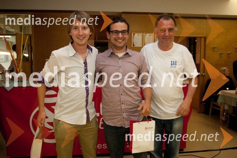 Iztok Franko; Anej Ferko; Primož Lemež, organizator VIP Rally GeossVIP Rally Geoss 2013