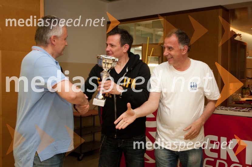 Tomaž Mencinger; Rado Mulej, stand up komik; Primož Lemež, organizator VIP Rally GeossVIP Rally Geoss 2013