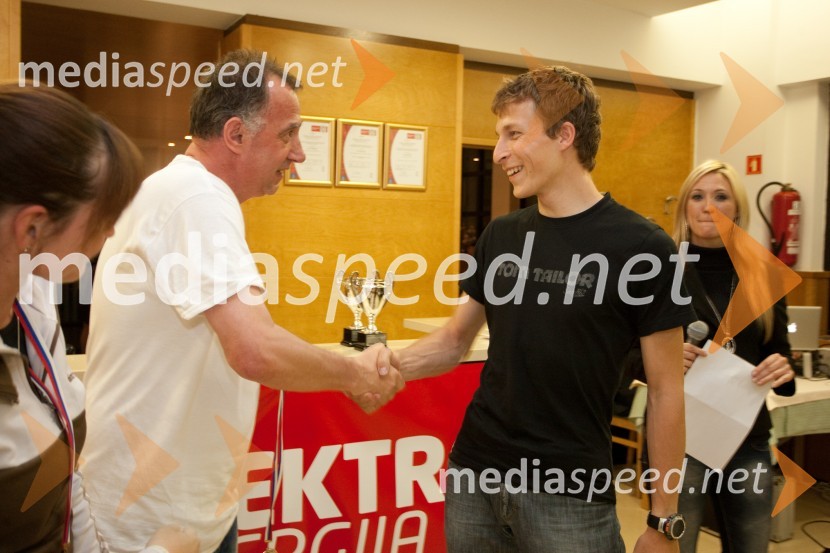 Primož Lemež, organizator VIP Rally Geoss; Jurij Tepeš, smučarski skakalecVIP Rally Geoss 2013