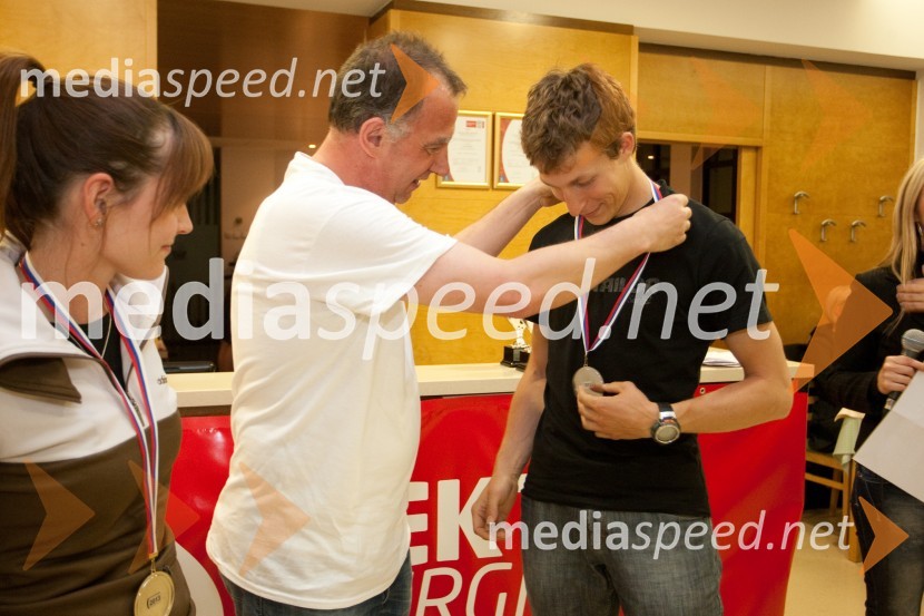 Primož Lemež, organizator VIP Rally Geoss; Jurij Tepeš, smučarski skakalecVIP Rally Geoss 2013