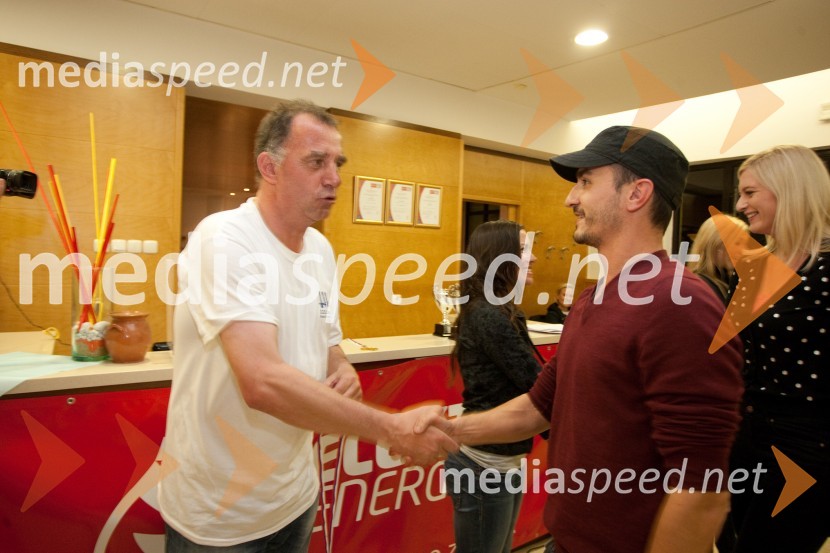 Primož Lemež, organizator VIP Rally Geoss; Miki Bubul, stand up komikVIP Rally Geoss 2013