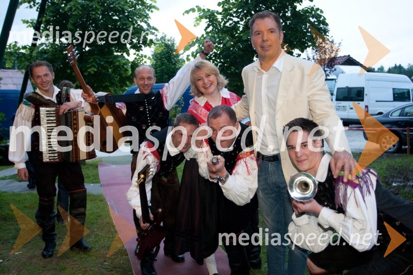 Gianni Rijavec in Zidaniški kvintetNa zdravje, snemanje zadnje oddaje