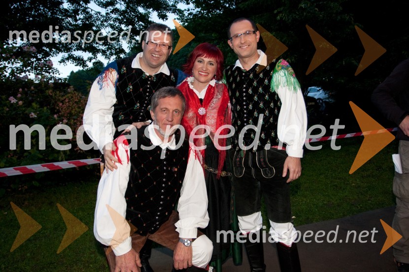 Ansambel ZarjaNa zdravje, snemanje zadnje oddaje