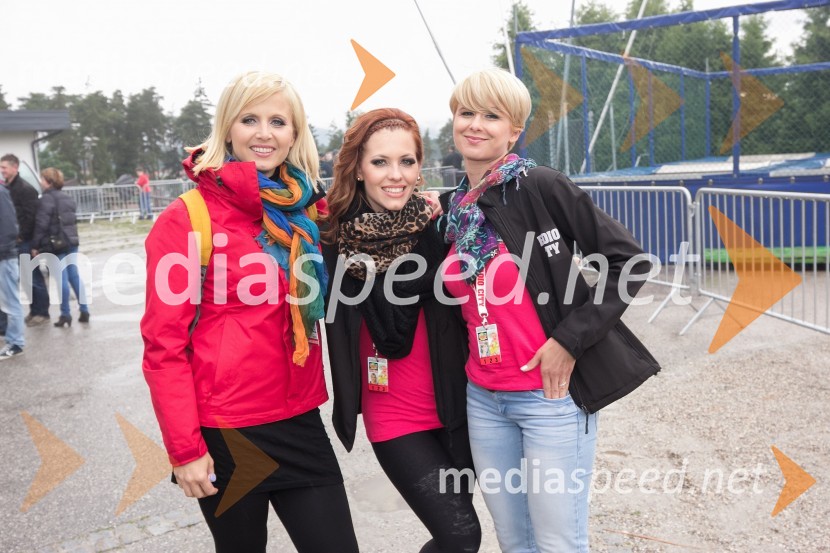 Anita Mlakar, moderatorka na Radiu City;&nbsp;Natalija Veronik, novinarka Radia City;&nbsp;Mateja Car, moderatorka na Radiu CityRadio City, koncert 2013