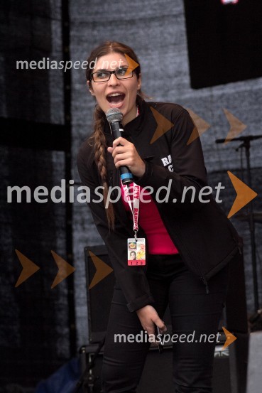Natalija Bratkovič, novinarka Radia CityRadio City, koncert 2013