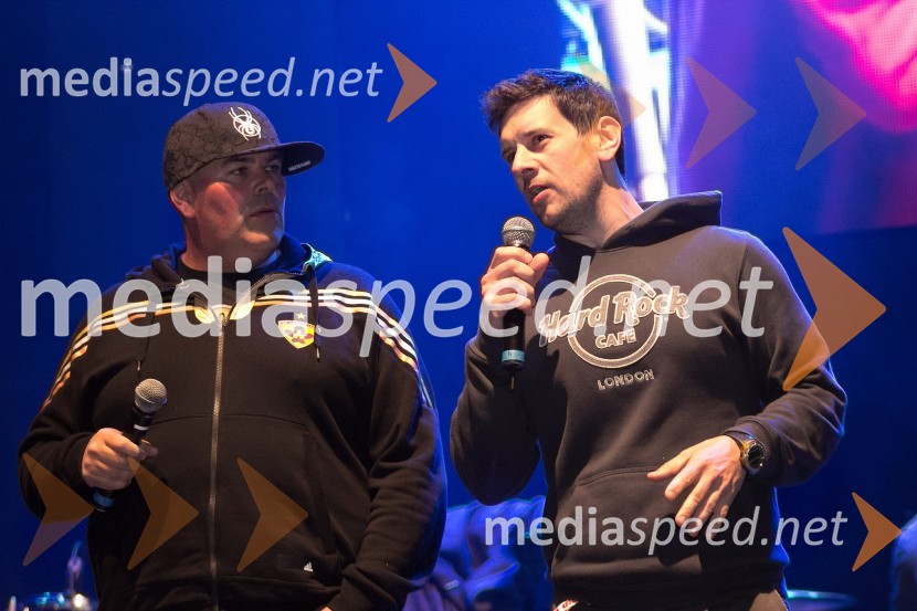 Matjaž Šalamun - Šalca;&nbsp;Tine Križanič, ekipa Reporter MilanRadio City, koncert 2013