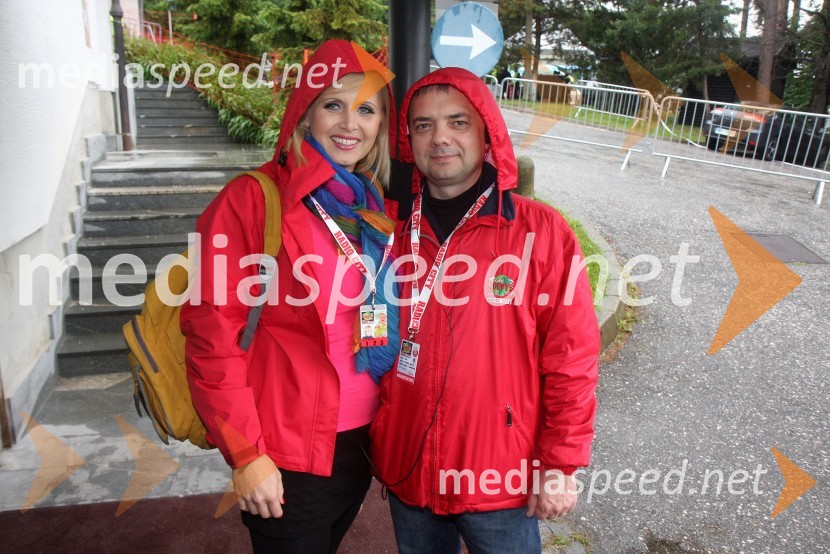 Anita Mlakar, moderatorka na Radiu City;&nbsp;Sandi Križanič, glasbeni urednik na Radiu CityRadio City, koncert 2013