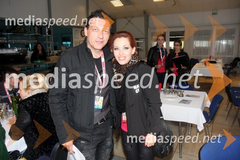Aleš Uranjek, glasbenik;&nbsp;Natalija Veronik, novinarka Radia CityRadio City, koncert 2013