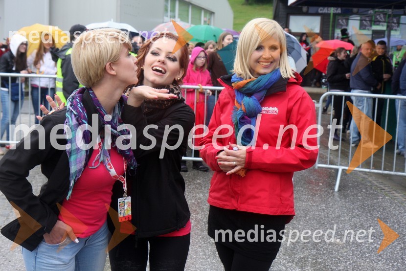 Mateja Car, moderatorka na Radiu City; Natalija Veronik, novinarka Radia City;&nbsp;Anita Mlakar, moderatorka na Radiu CityRadio City, koncert 2013
