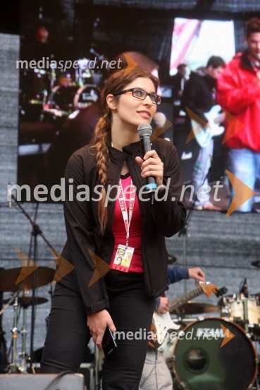 Natalija Bratkovič, novinarka Radia CityRadio City, koncert 2013